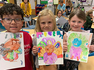 Elementary Art Students