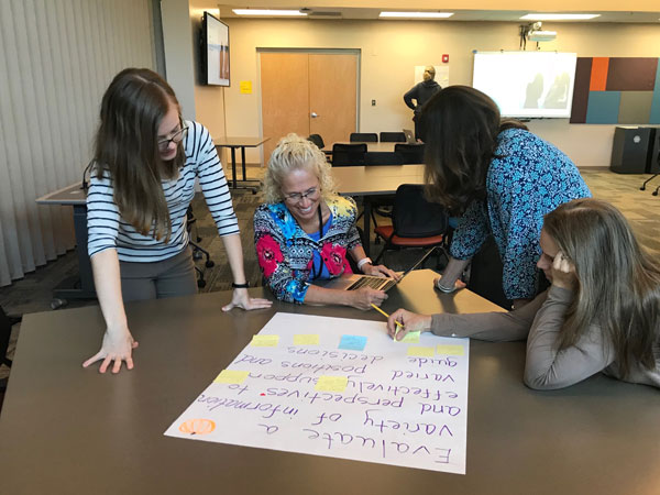 Group of teachers during professional development